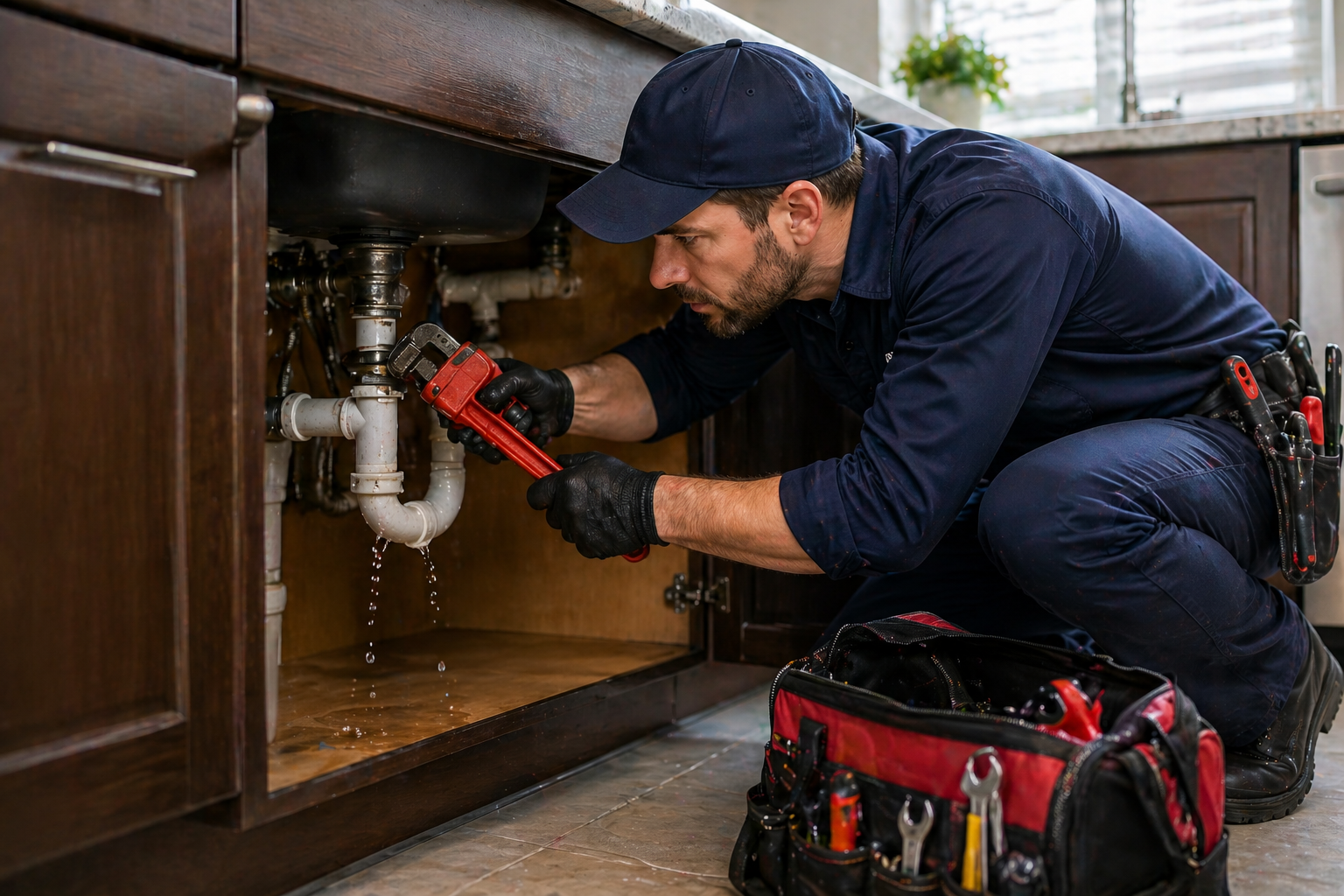 emergency plumber las vegas fixing pipe